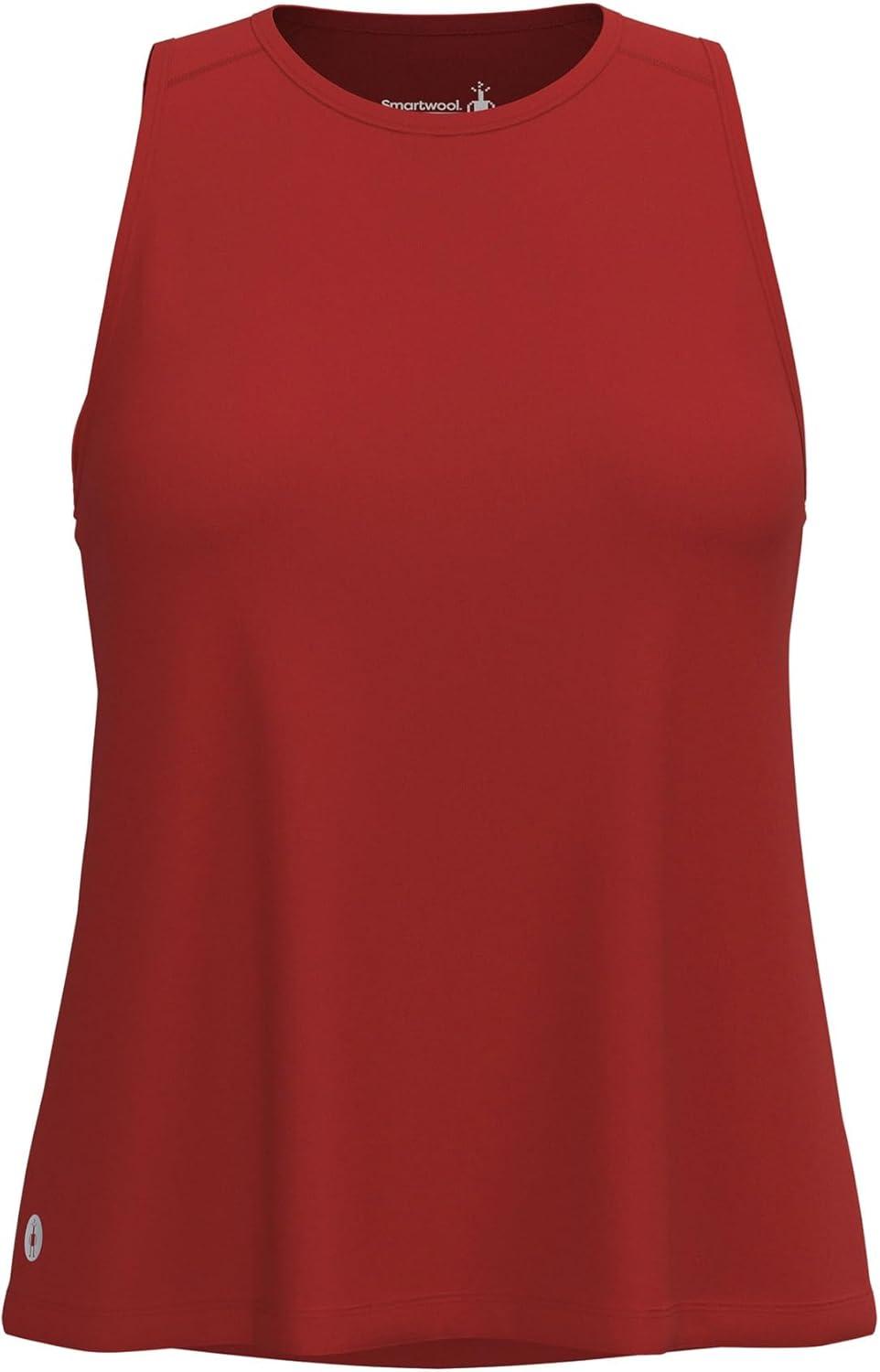 image:imageSmartwool Womens Active Ultralite High Neck TankCurrant