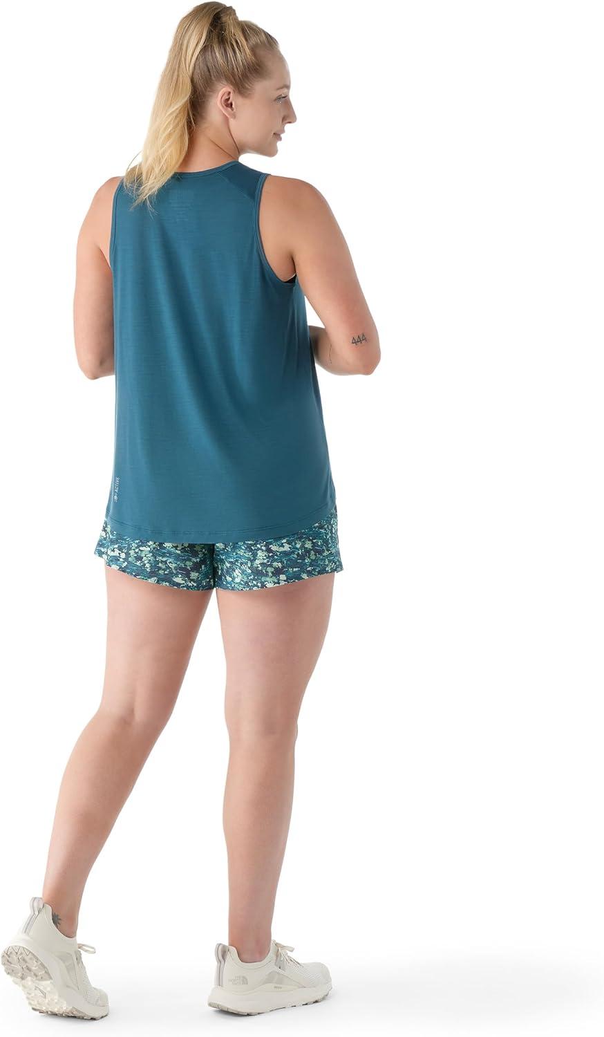 image:imageSmartwool Womens Active Ultralite High Neck TankTwilight Blue