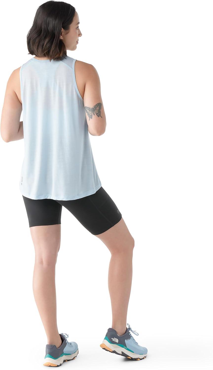 image:imageSmartwool Womens Active Ultralite High Neck TankWinter Sky