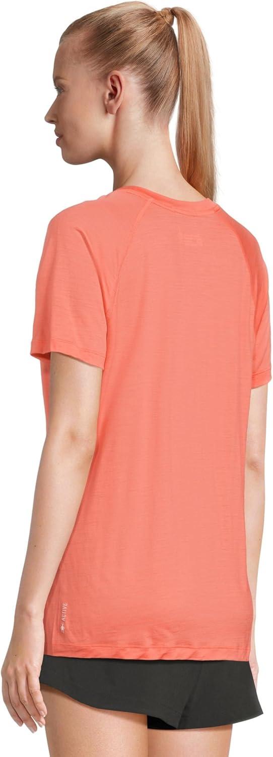image:imageSmartwool Womens Active Ultralite Short SleeveCoral Reef