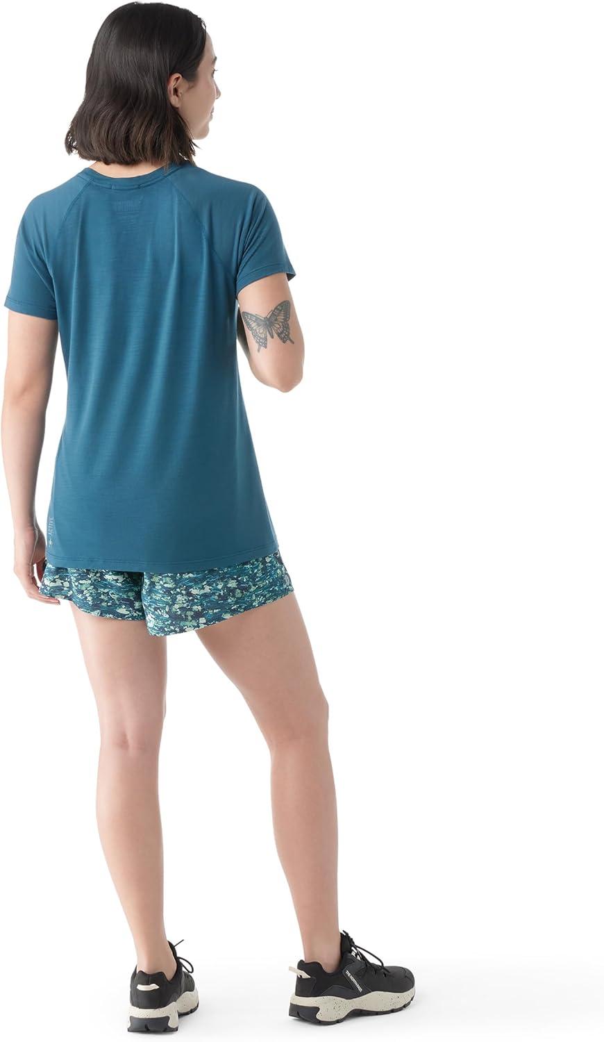 image:imageSmartwool Womens Active Ultralite Short SleeveTwilight Blue