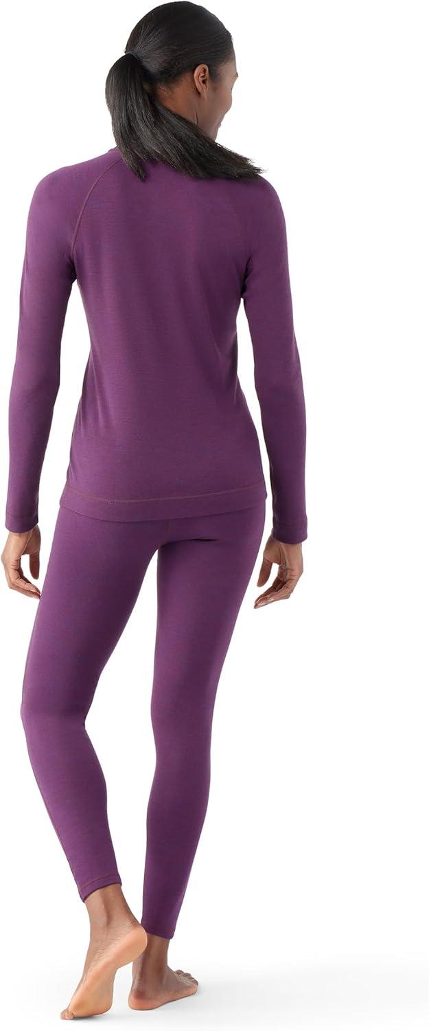 image:imageSmartwool Womens Classic Thermal Merino Base Layer 14 ZipPurple Iris Heather