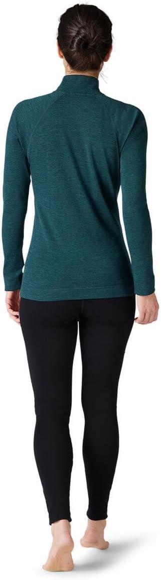 image:imageSmartwool Womens Classic Thermal Merino Base Layer 14 ZipTwilight Blue Heather