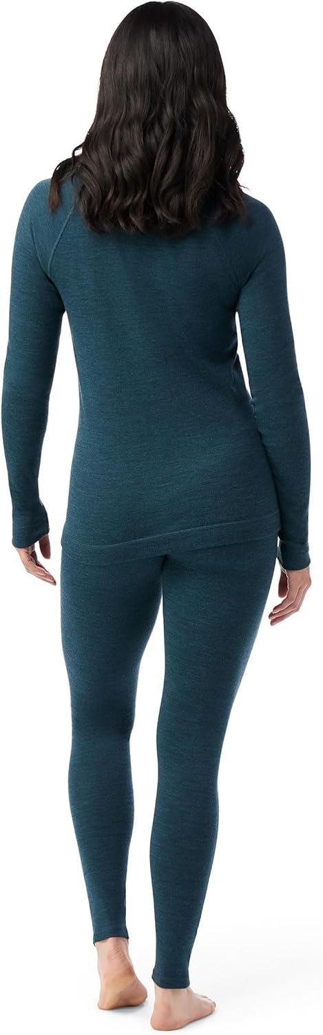 image:imageSmartwool Womens Classic Thermal Merino Base Layer 14 ZipTwilight Blue Heather