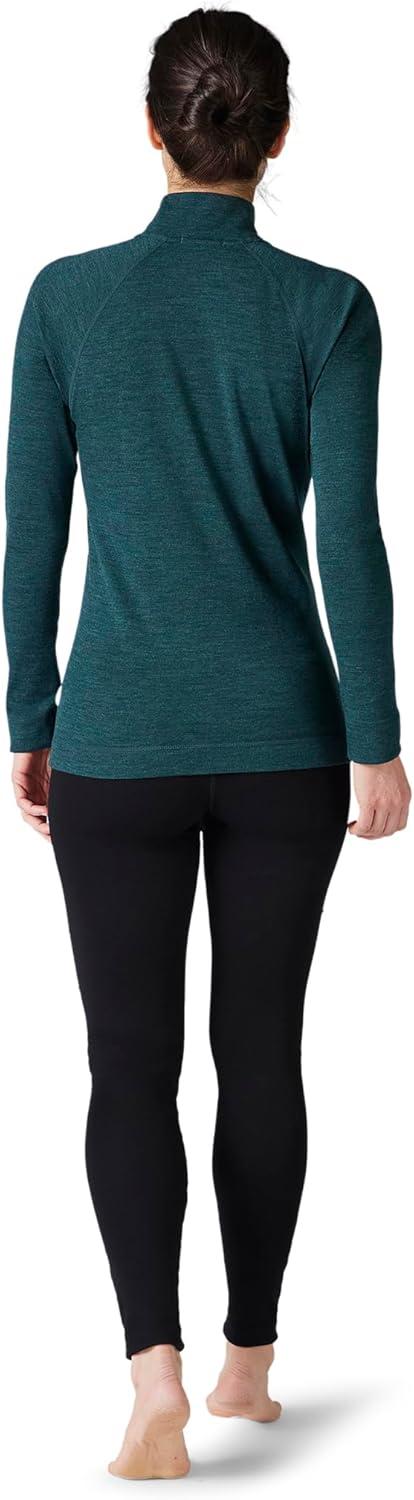 image:imageSmartwool Womens Classic Thermal Merino Base Layer 14 ZipTwilight Blue Heather