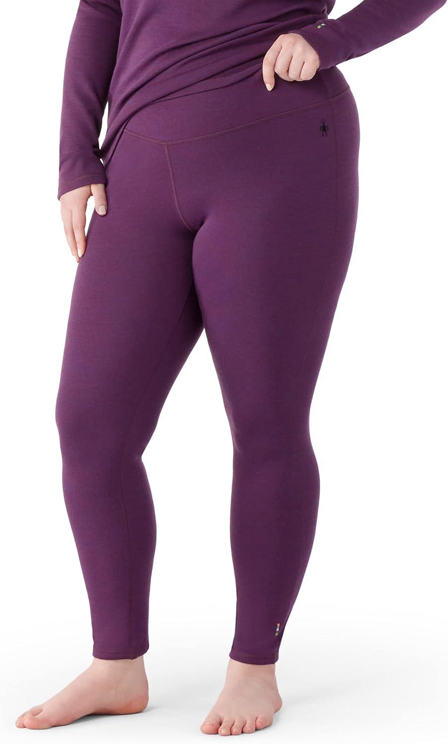 image:imageSmartwool Womens Classic Thermal Merino Base Layer Bottom PlusPurple Iris Heather
