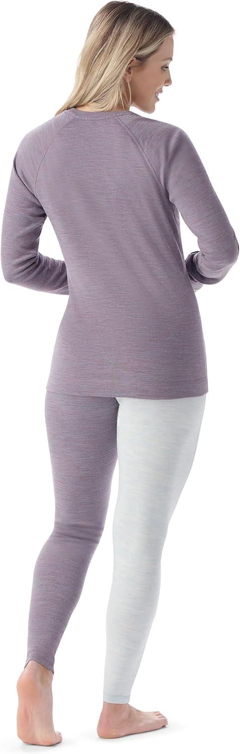 image:imageSmartwool Womens Classic Thermal Merino Base Layer CrewChalk Violet Heather