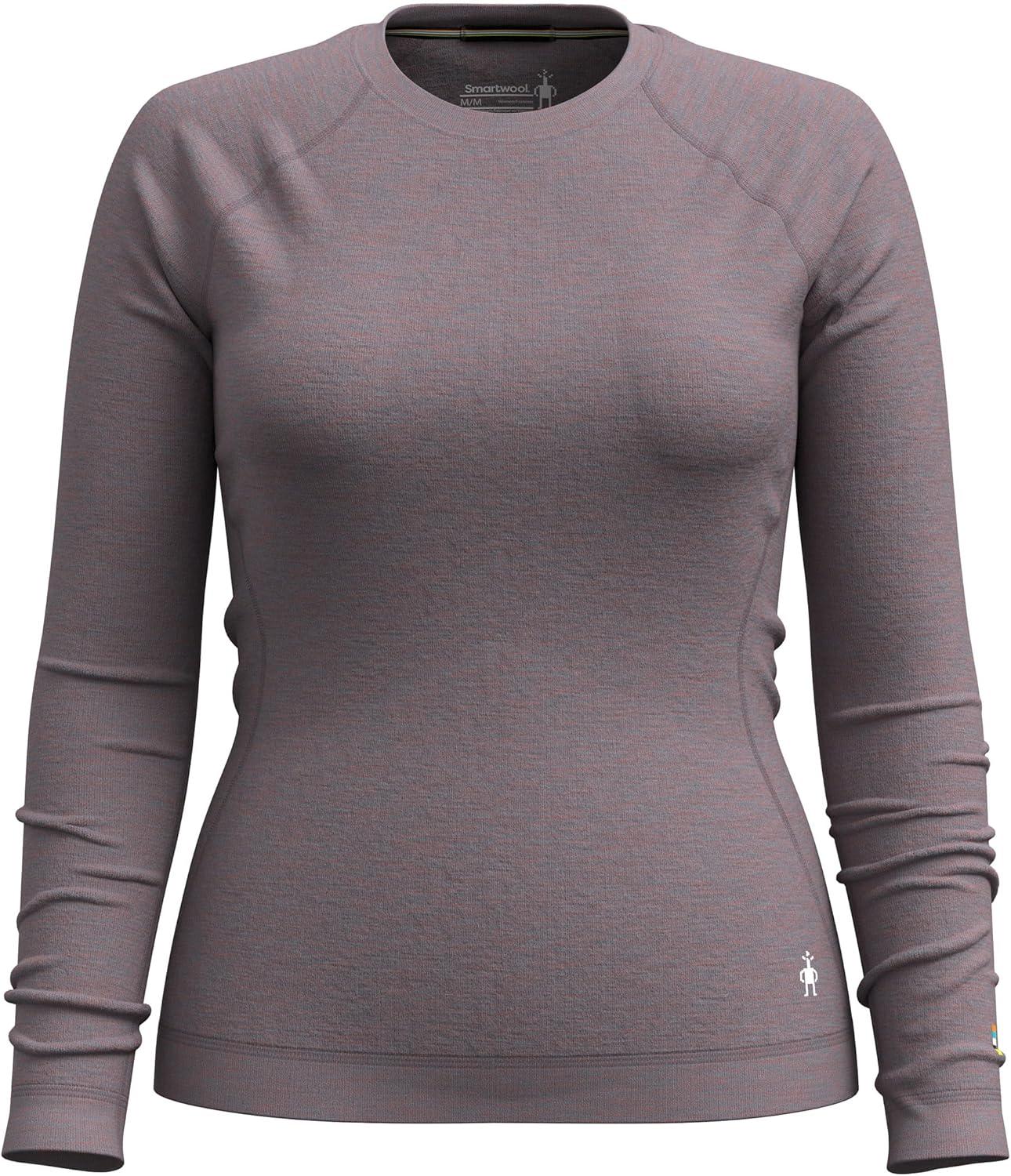 image:imageSmartwool Womens Classic Thermal Merino Base Layer CrewChalk Violet Heather