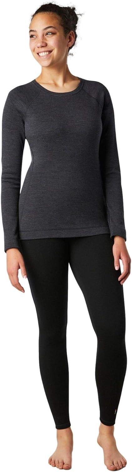 image:imageSmartwool Womens Classic Thermal Merino Base Layer CrewCharcoal Heather