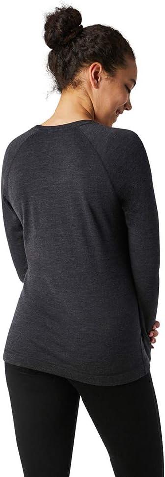 image:imageSmartwool Womens Classic Thermal Merino Base Layer CrewCharcoal Heather