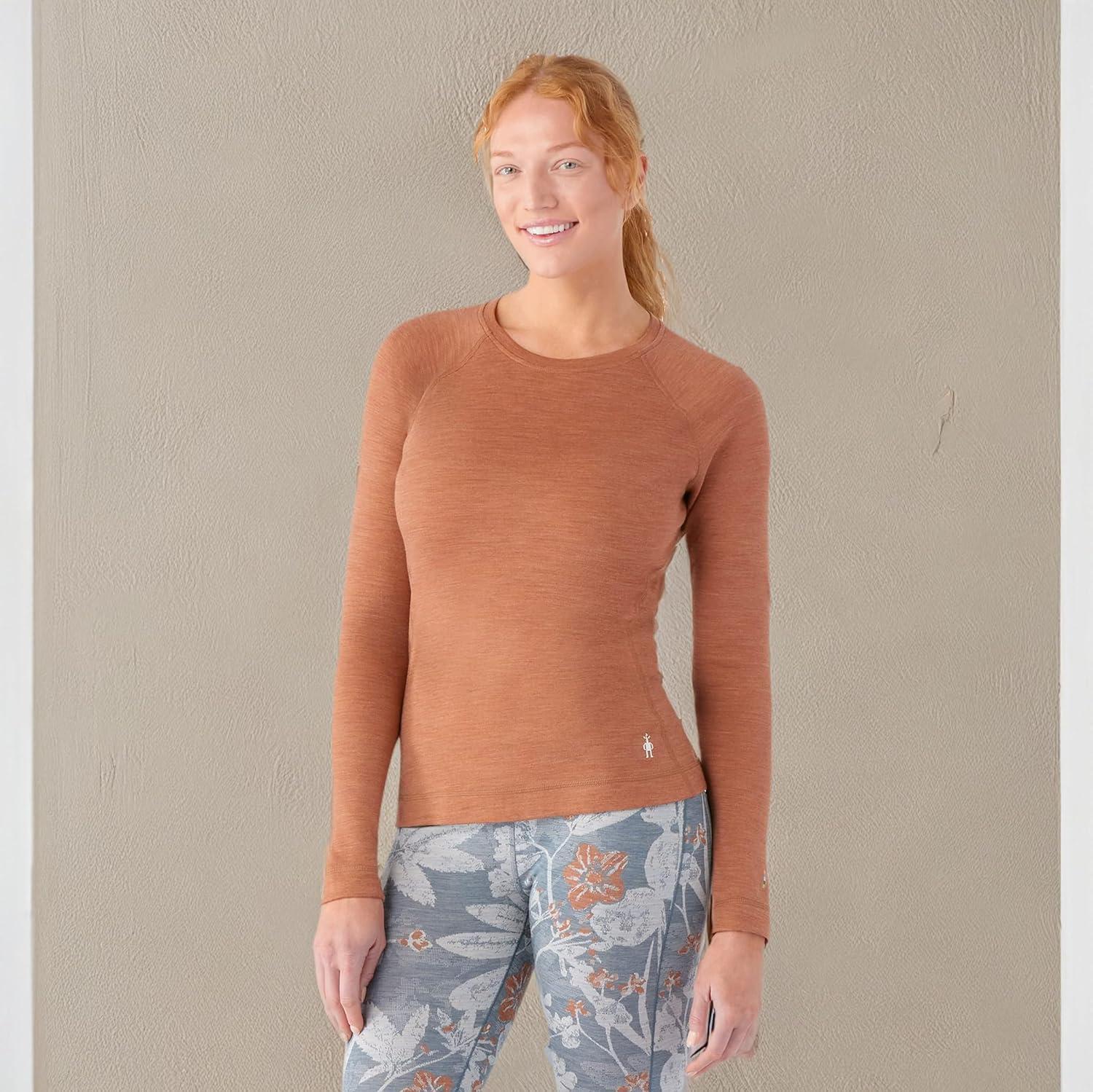 image:imageSmartwool Womens Classic Thermal Merino Base Layer CrewCopper Heather