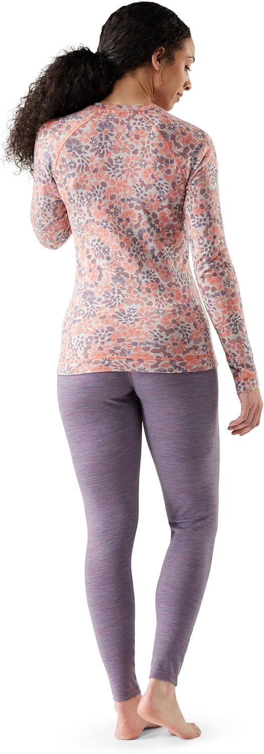 image:imageSmartwool Womens Classic Thermal Merino Base Layer CrewCoral Reef Floral
