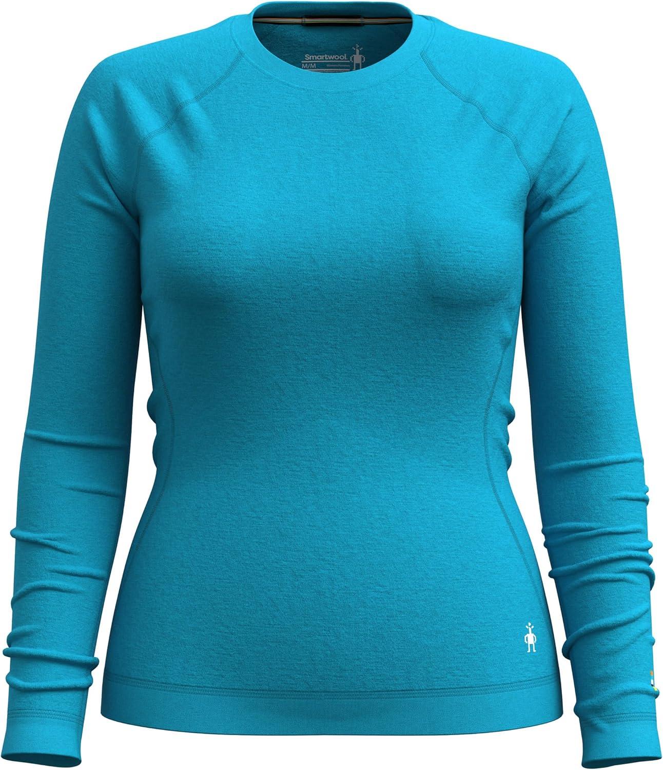 image:imageSmartwool Womens Classic Thermal Merino Base Layer CrewDeep Pool Blue