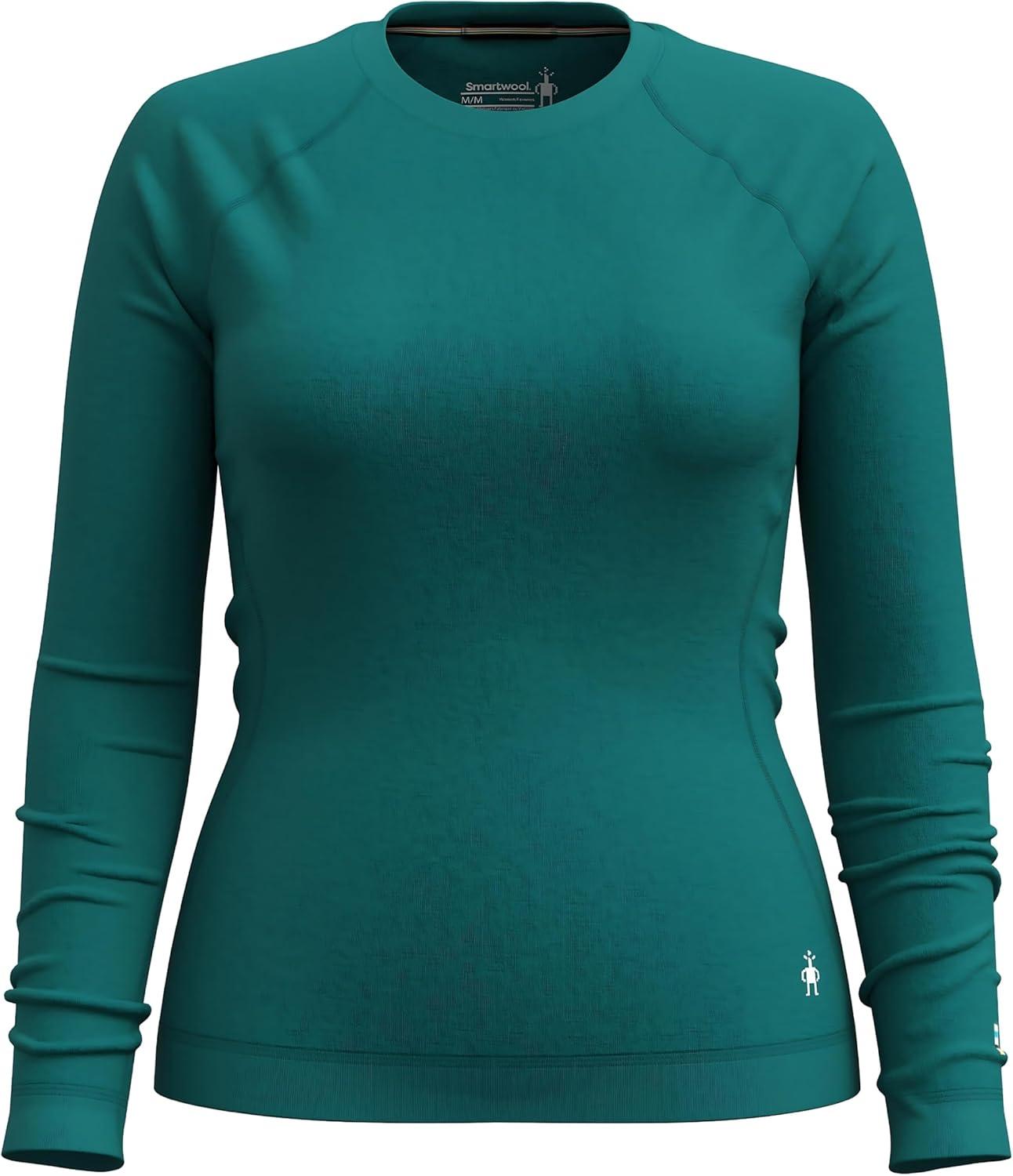 image:imageSmartwool Womens Classic Thermal Merino Base Layer CrewEmerald Green