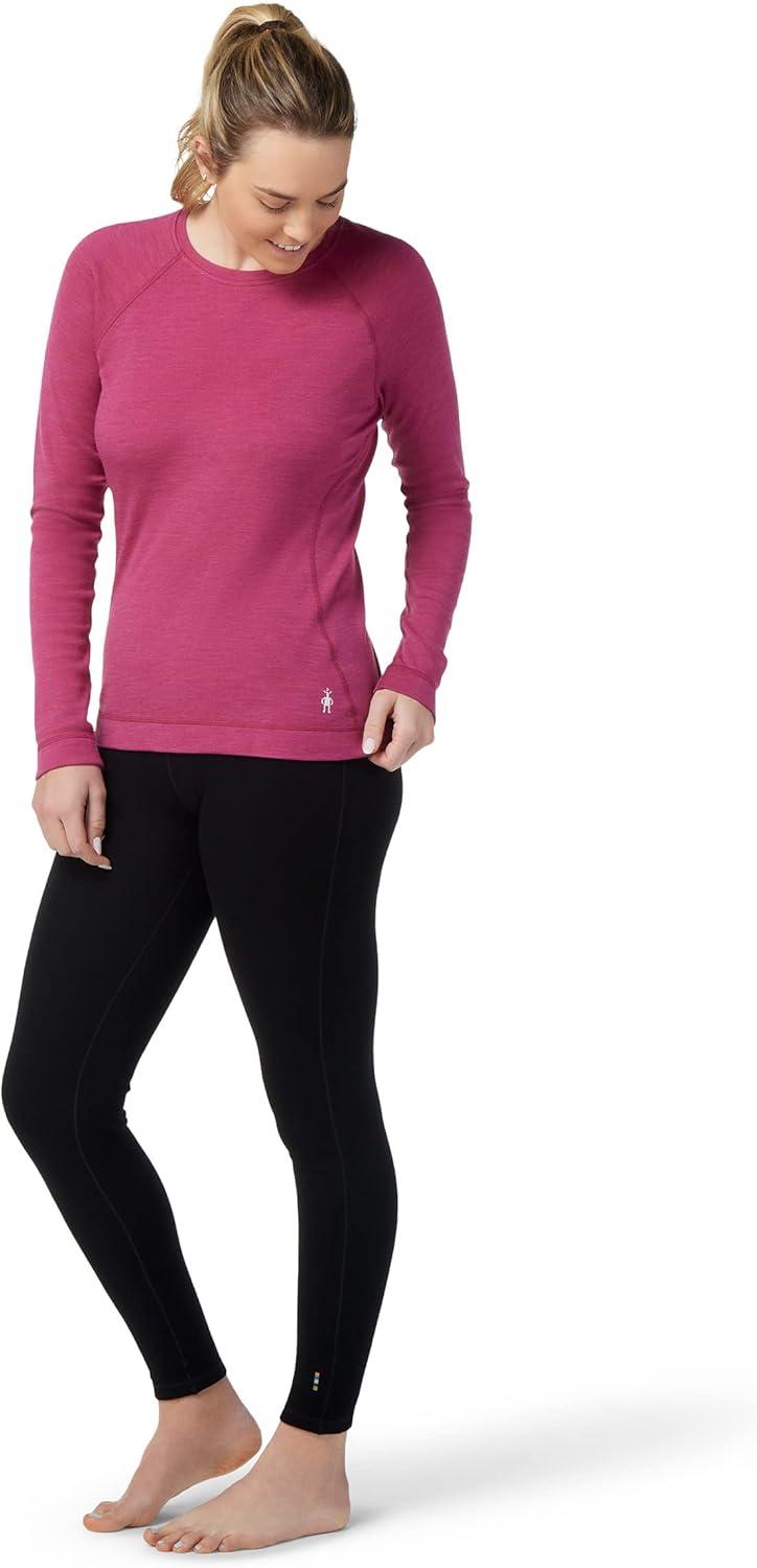 image:imageSmartwool Womens Classic Thermal Merino Base Layer CrewFestive Fuchsia Heather