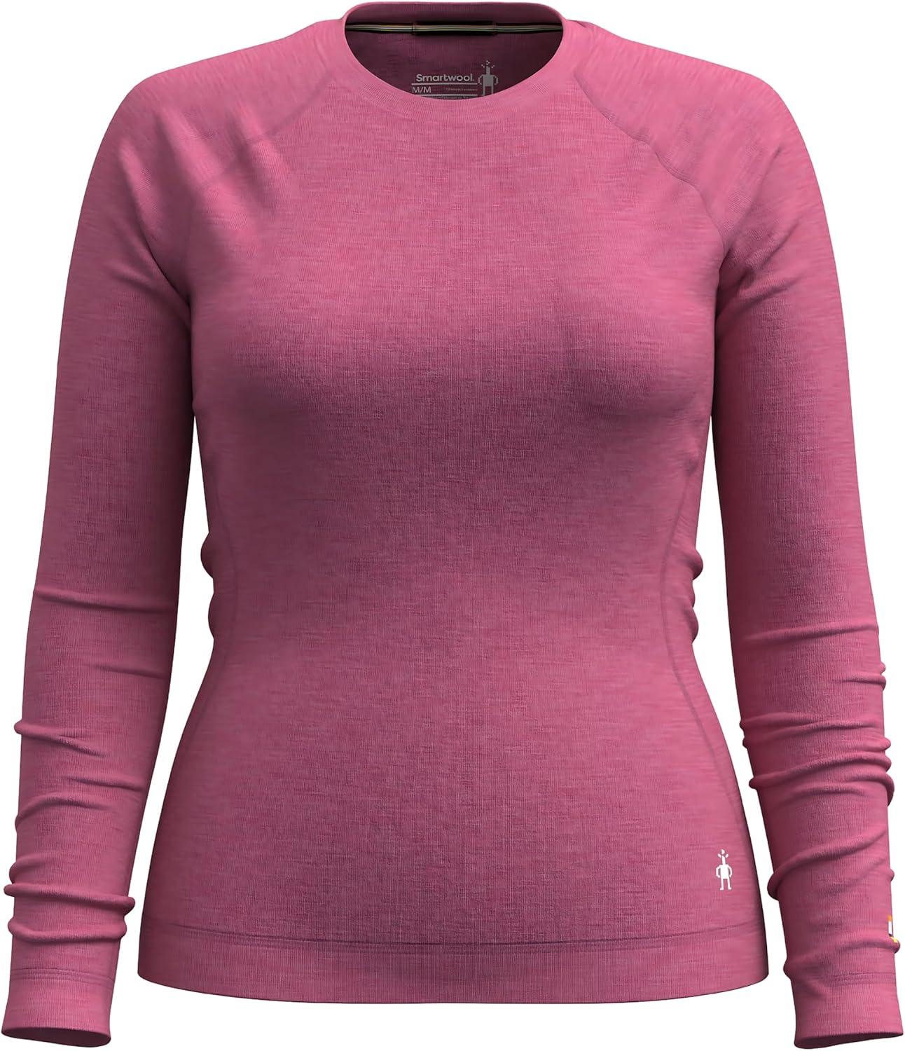 image:imageSmartwool Womens Classic Thermal Merino Base Layer CrewGarden Pink Heather