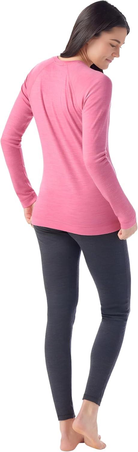image:imageSmartwool Womens Classic Thermal Merino Base Layer CrewGarden Pink Heather