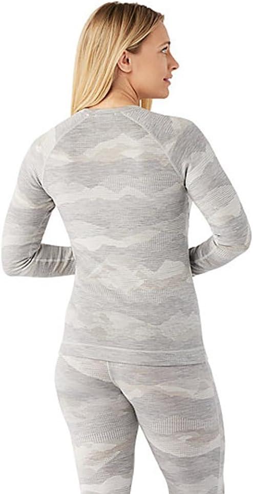 image:imageSmartwool Womens Classic Thermal Merino Base Layer CrewLight Gray Mountain Scape