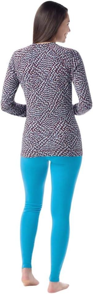 image:imageSmartwool Womens Classic Thermal Merino Base Layer CrewPurple Iris Retro Line