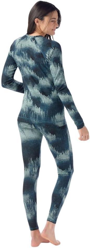 image:imageSmartwool Womens Classic Thermal Merino Base Layer CrewTwilight Foggy Pines