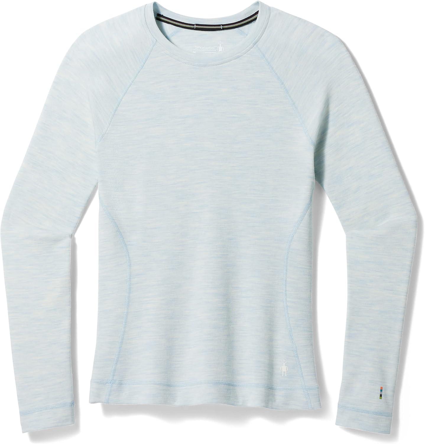 image:imageSmartwool Womens Classic Thermal Merino Base Layer CrewWinter Sky Heather