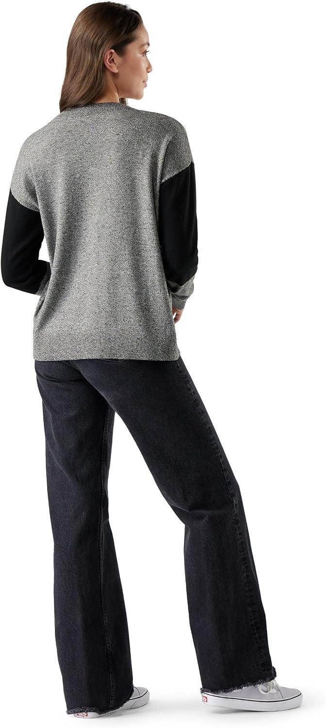 image:imageSmartwool Womens Edgewood Colorblock Crew SweaterBlack