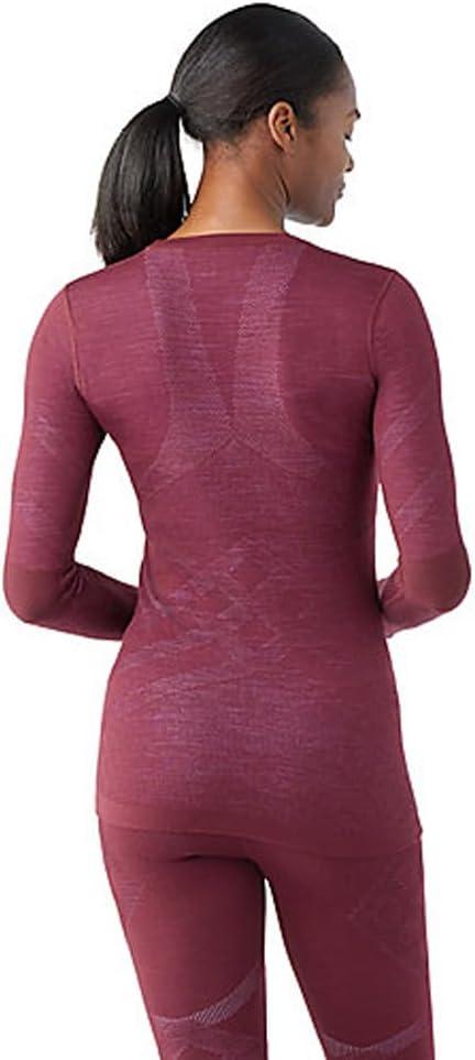 image:imageSmartwool Womens Intraknit Merino 200 CrewBlack Cherryviolet