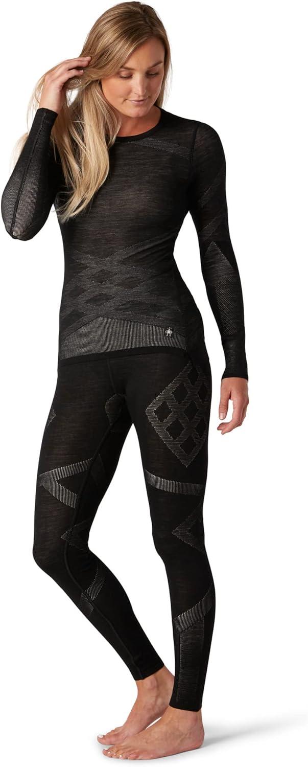 image:imageSmartwool Womens Intraknit Merino 200 CrewBlackwhite