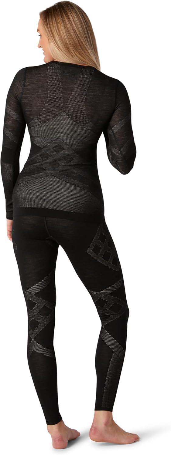 image:imageSmartwool Womens Intraknit Merino 200 CrewBlackwhite