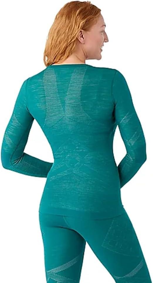 image:imageSmartwool Womens Intraknit Merino 200 CrewEmeraldwhite
