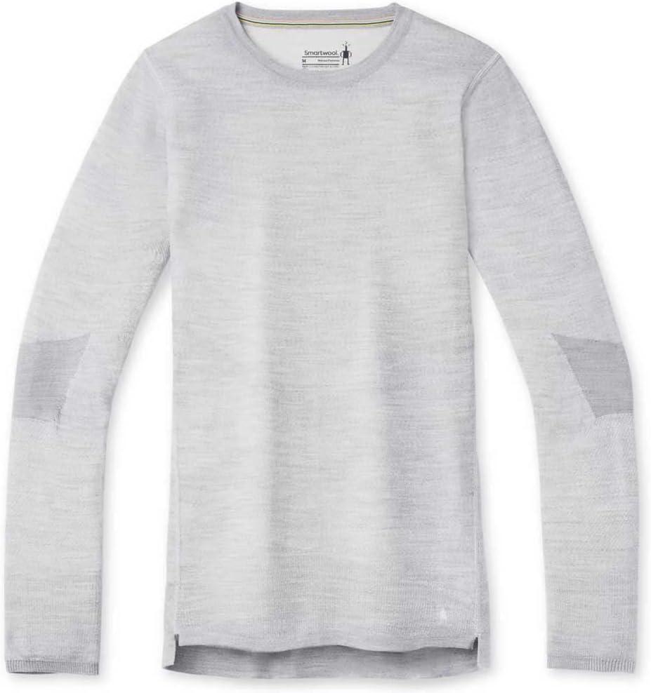 image:imageSmartwool Womens Intraknit Merino 200 CrewLight Gray Heatherwhite
