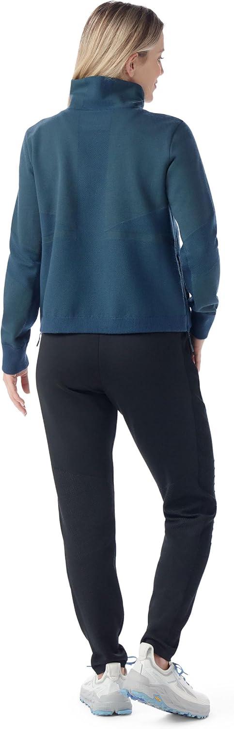 image:imageSmartwool Womens Intraknit Merino Fleece PulloverTwilight Blue