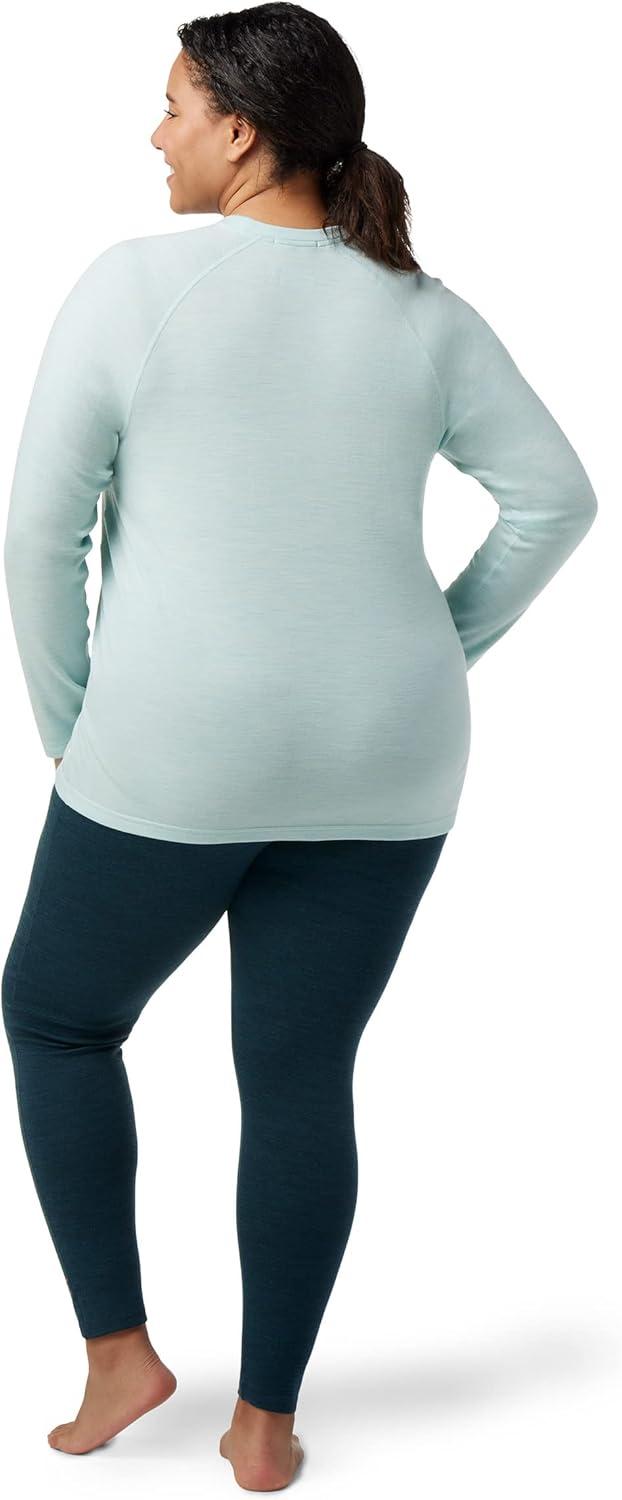 image:imageSmartwool Womens Plus Size Classic Thermal Merino Base Layer CrewAqua Heather