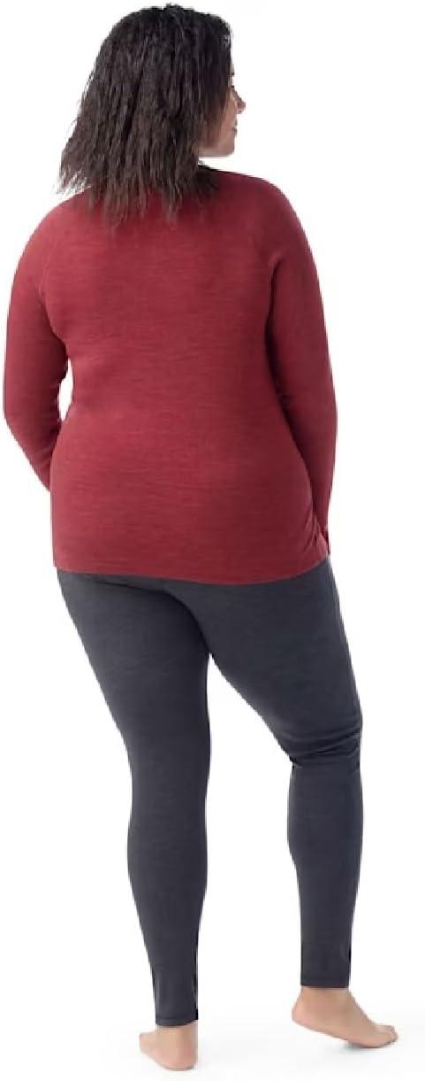 image:imageSmartwool Womens Plus Size Classic Thermal Merino Base Layer CrewCurrant Heather