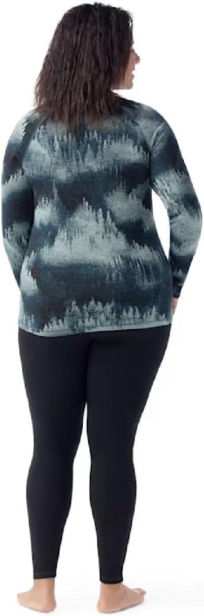 image:imageSmartwool Womens Plus Size Classic Thermal Merino Base Layer CrewTwilight Foggy Pines