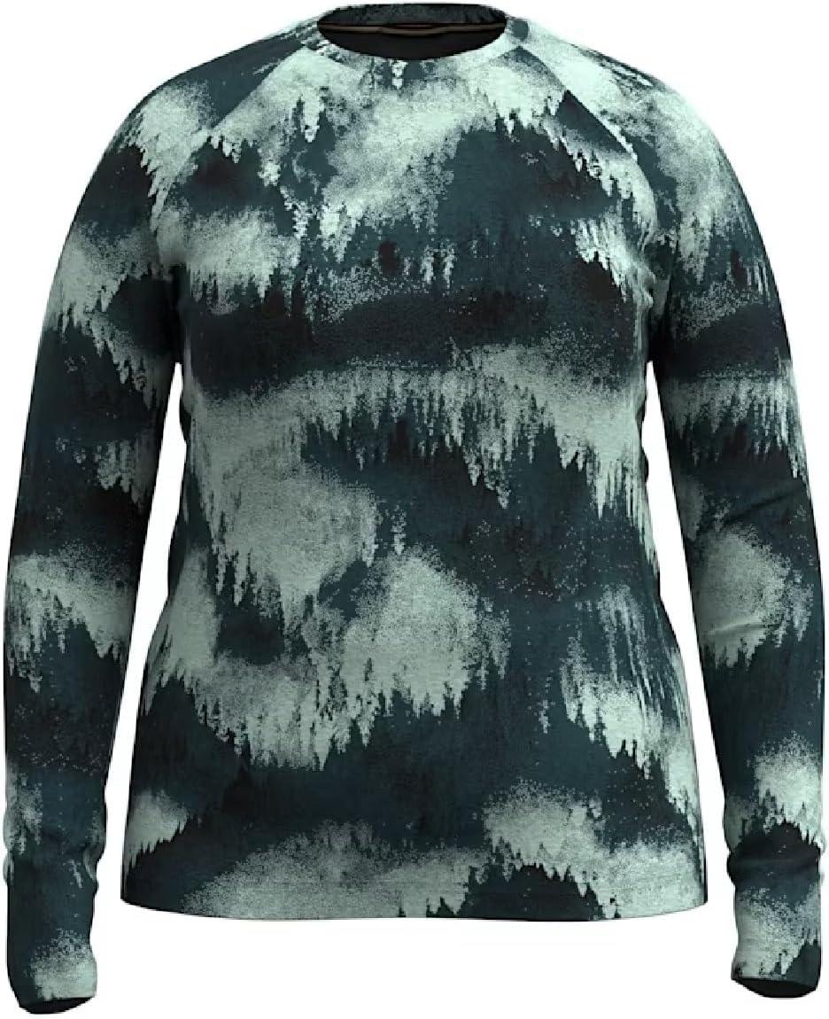image:imageSmartwool Womens Plus Size Classic Thermal Merino Base Layer CrewTwilight Foggy Pines