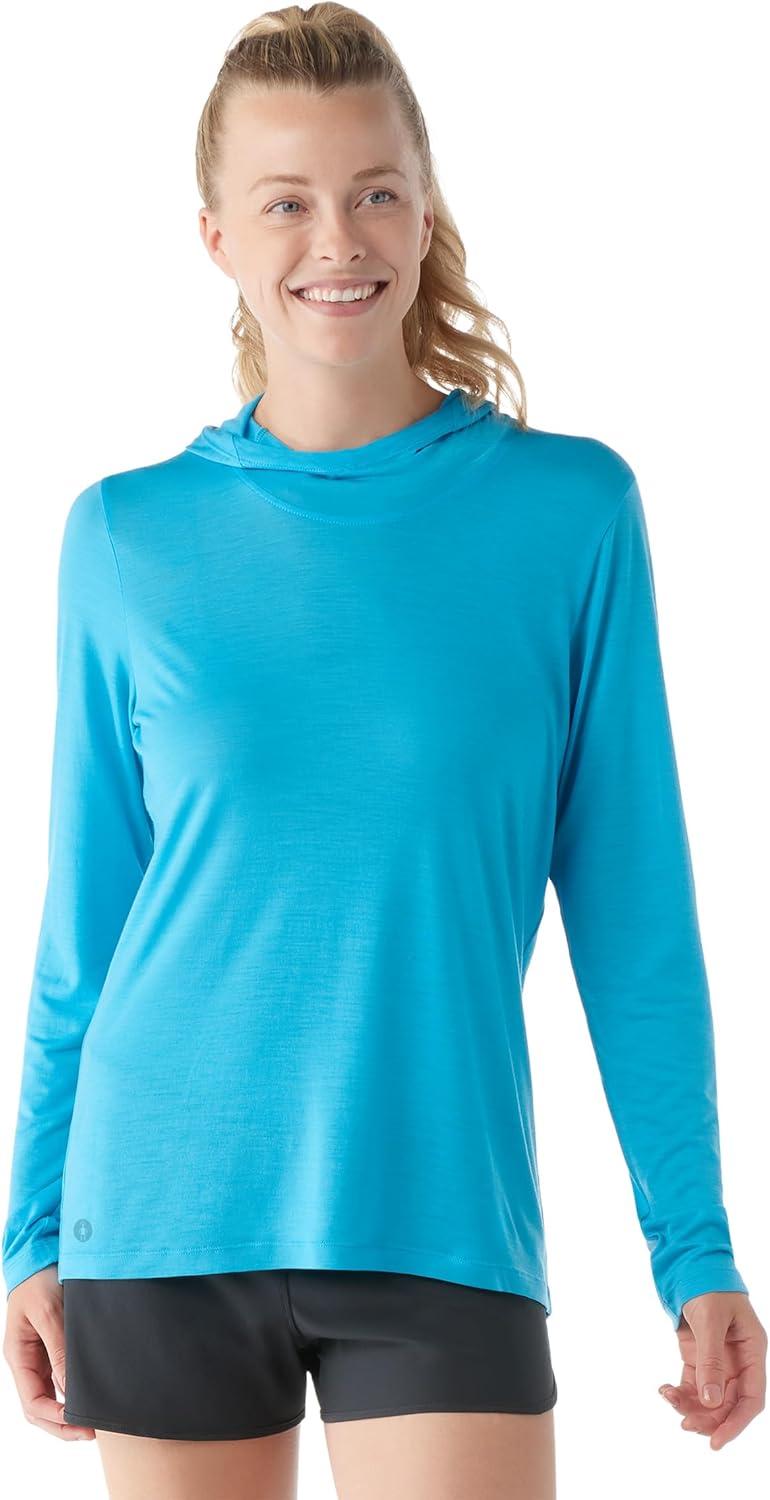 image:imageSmartwool Womens Ultralite Active HoodiePool Blue