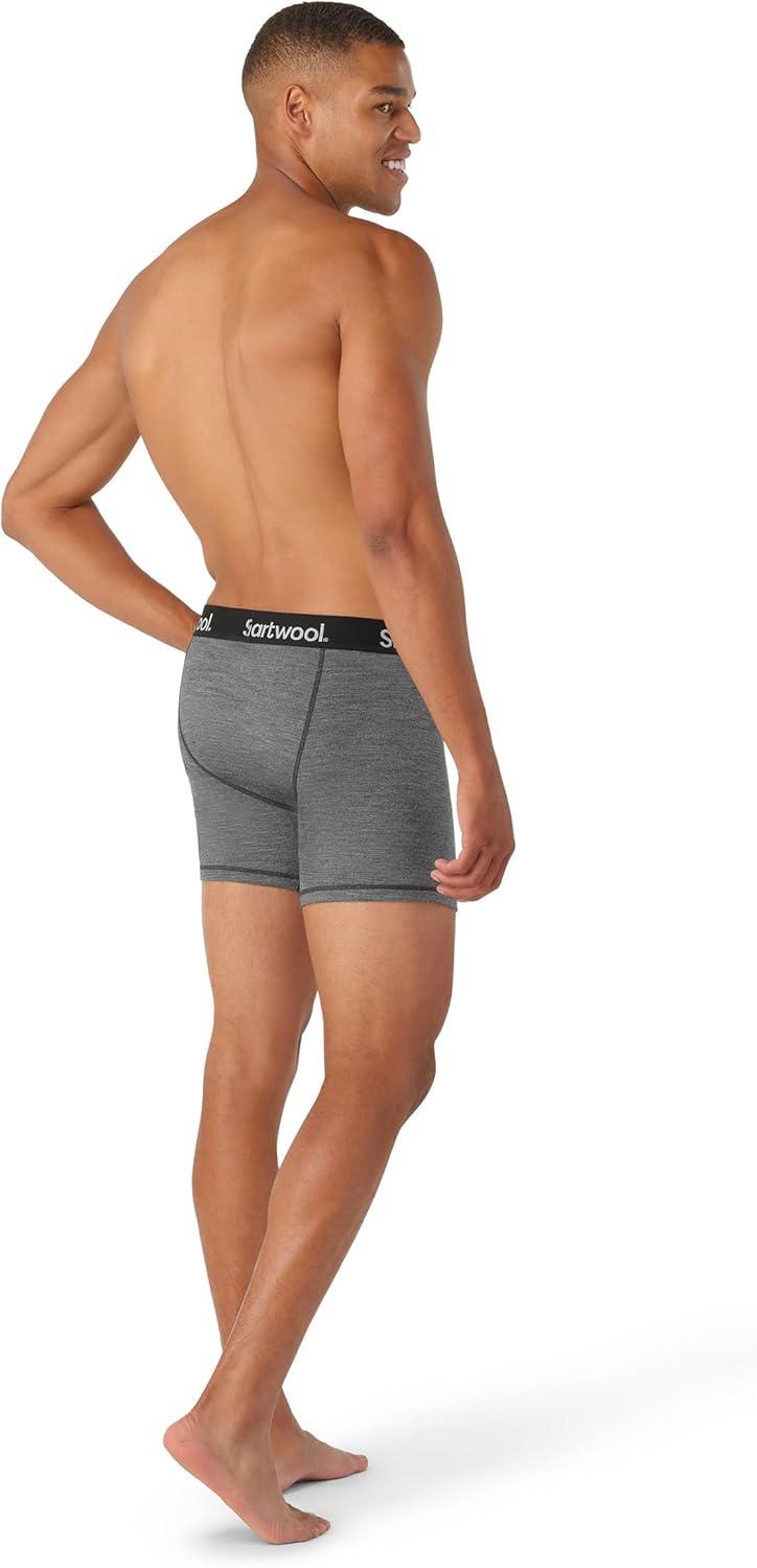 image:imageSmartwool mens Active Boxer Brief BoxedMedium Gray Heather