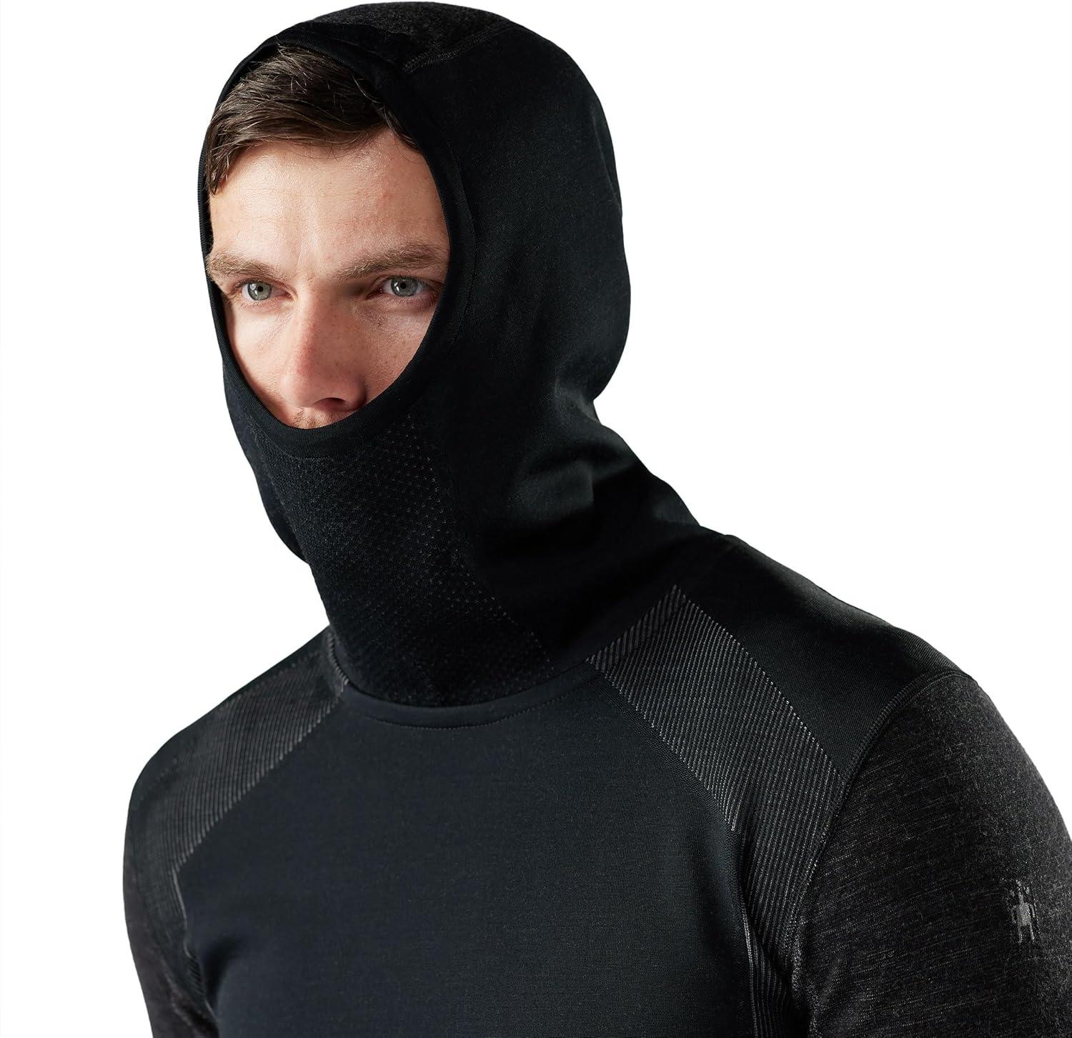 image:imageSmartwool mens Intraknit Thermal Merino Base Layer HoodieBlackCharcoal