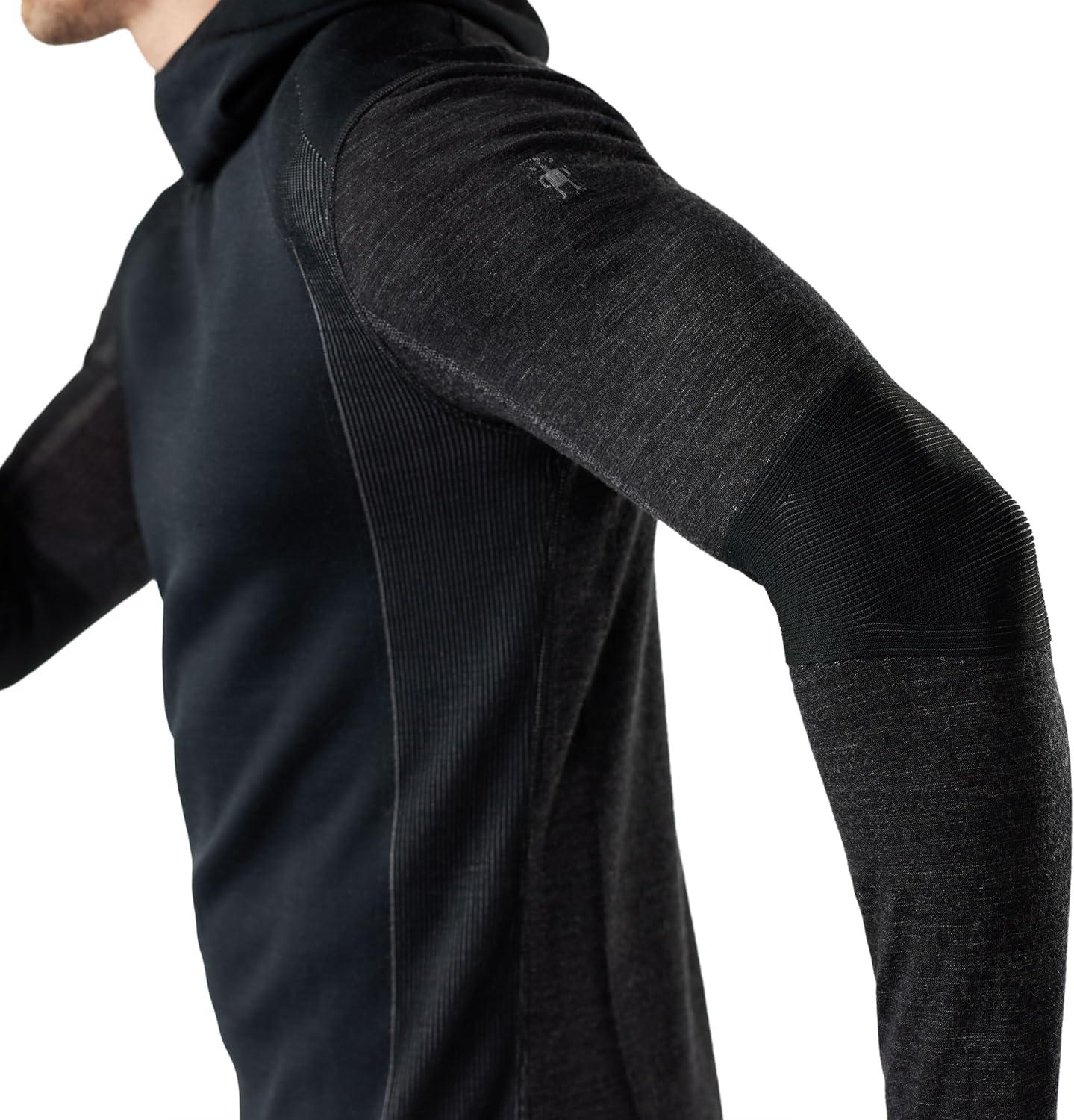 image:imageSmartwool mens Intraknit Thermal Merino Base Layer HoodieBlackCharcoal