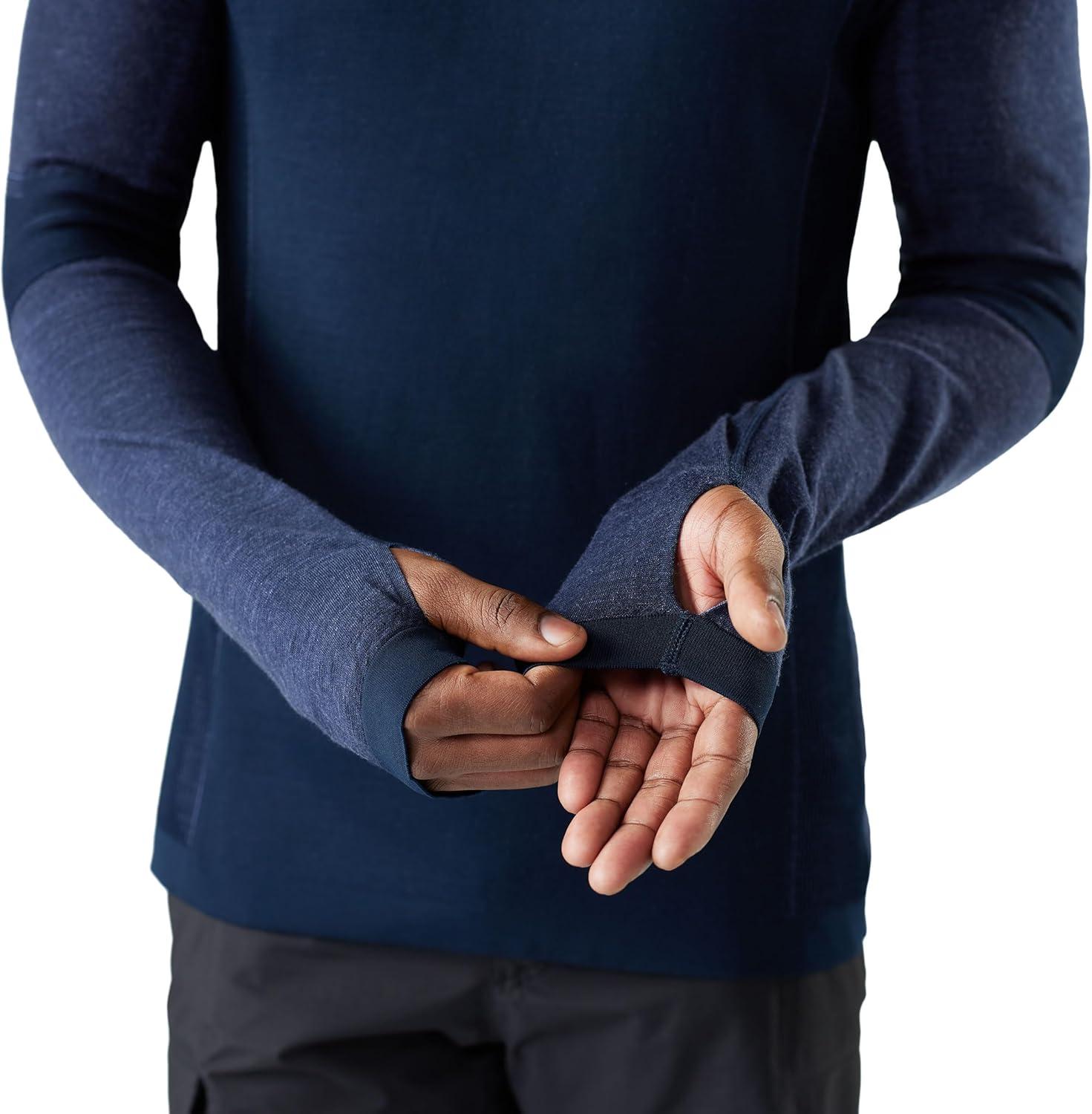 image:imageSmartwool mens Intraknit Thermal Merino Base Layer HoodieDeep NavyNightfall Blue