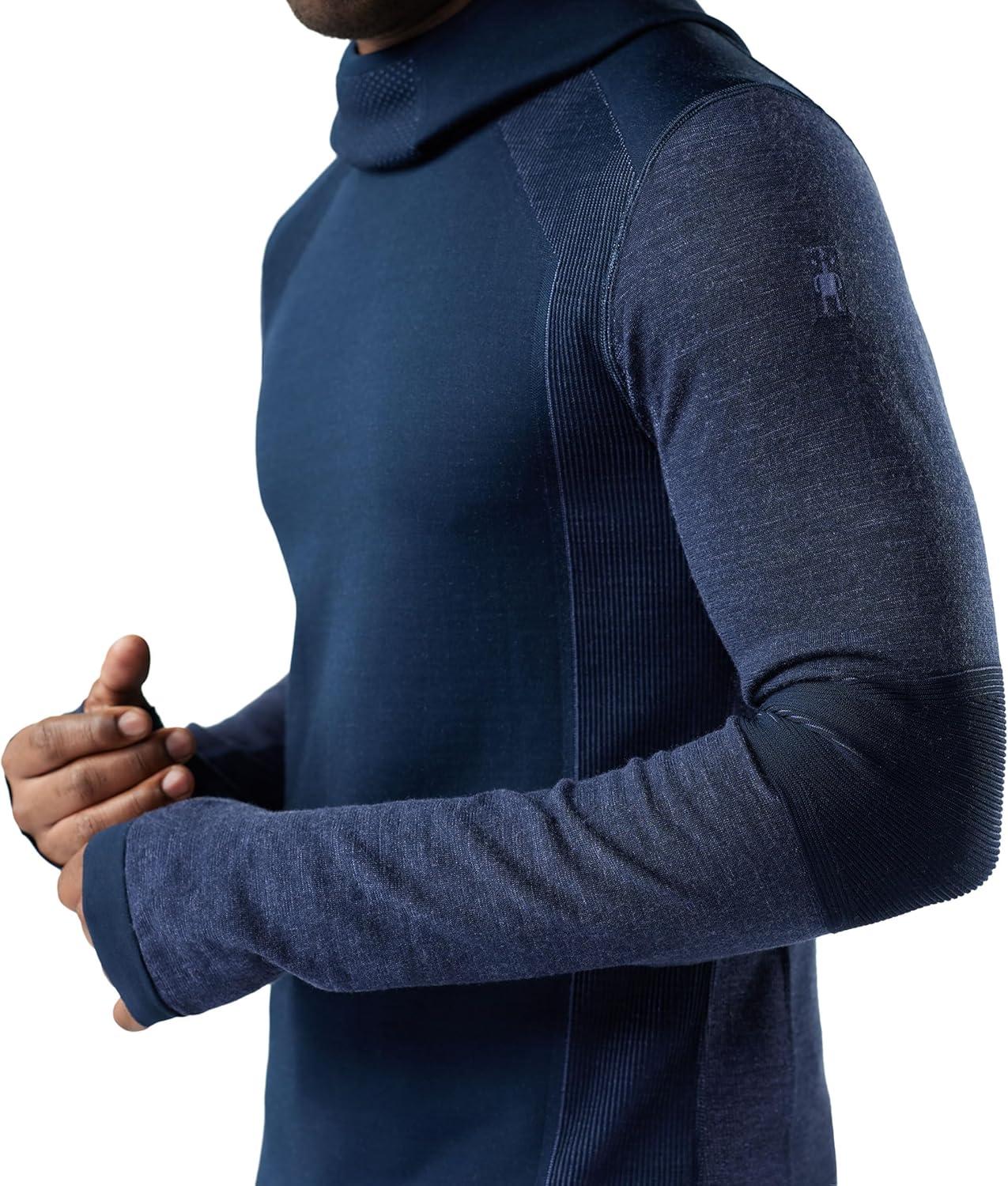 image:imageSmartwool mens Intraknit Thermal Merino Base Layer HoodieDeep NavyNightfall Blue