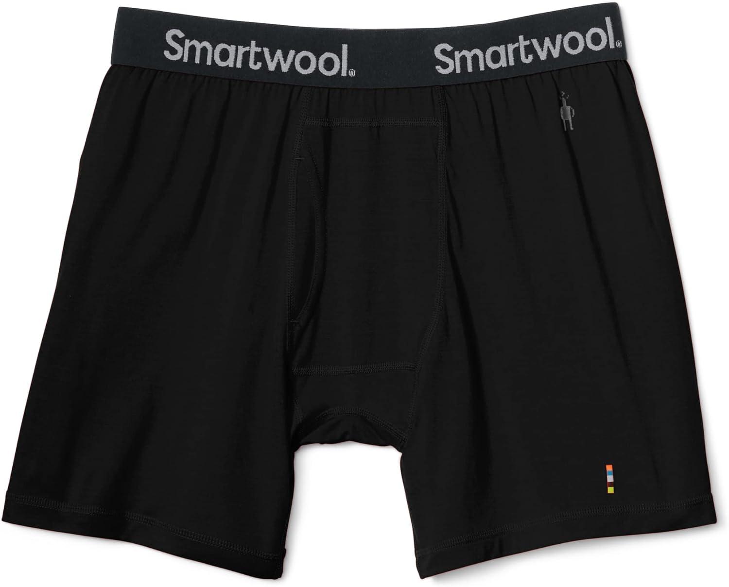 image:imageSmartwool mens Merino Boxer Brief BoxedBlack