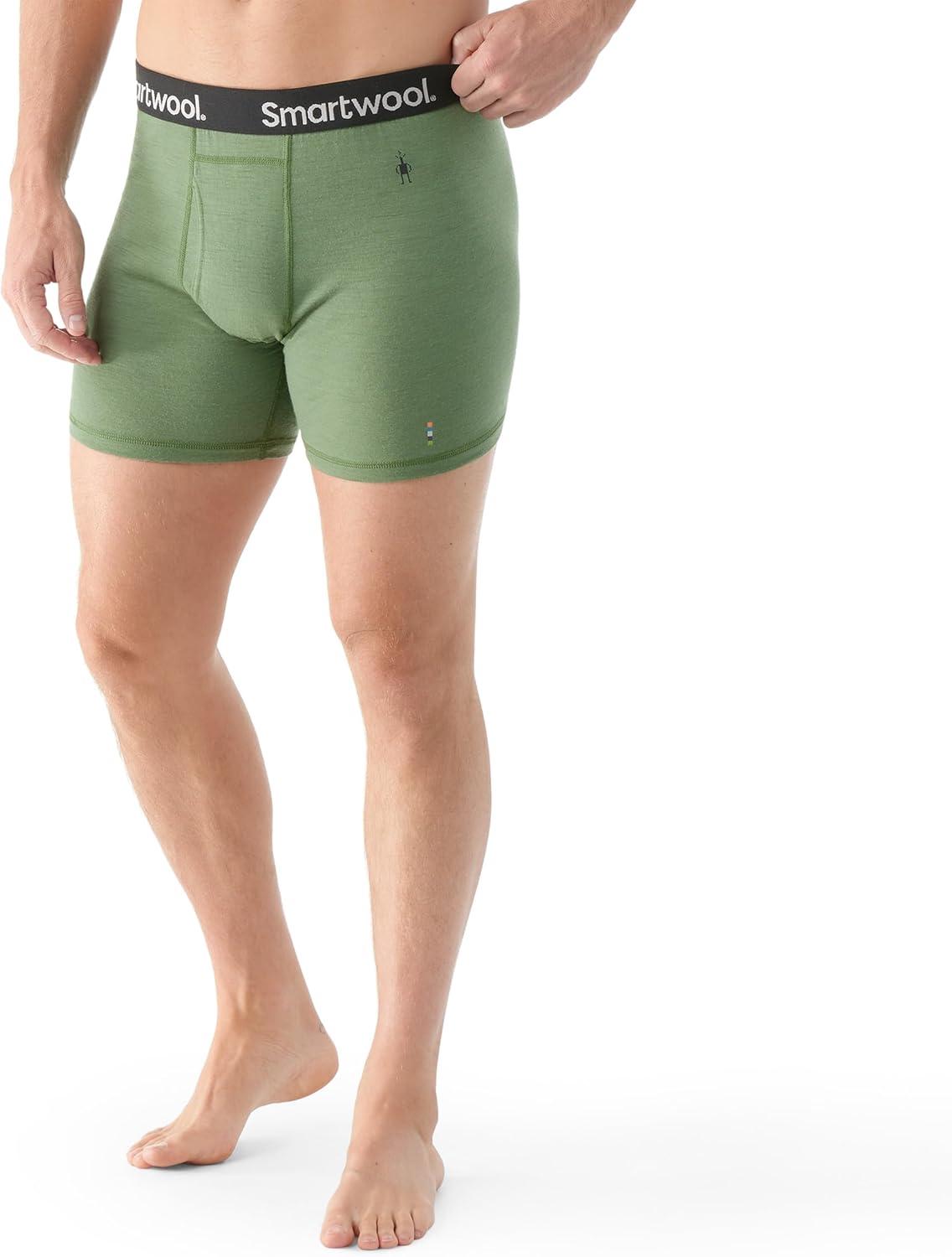 image:imageSmartwool mens Merino Boxer Brief BoxedFern Green