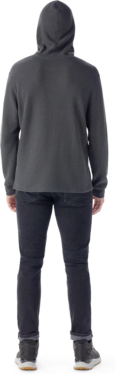 image:imageSmartwool mens Waffle Henley HoodieCharcoal