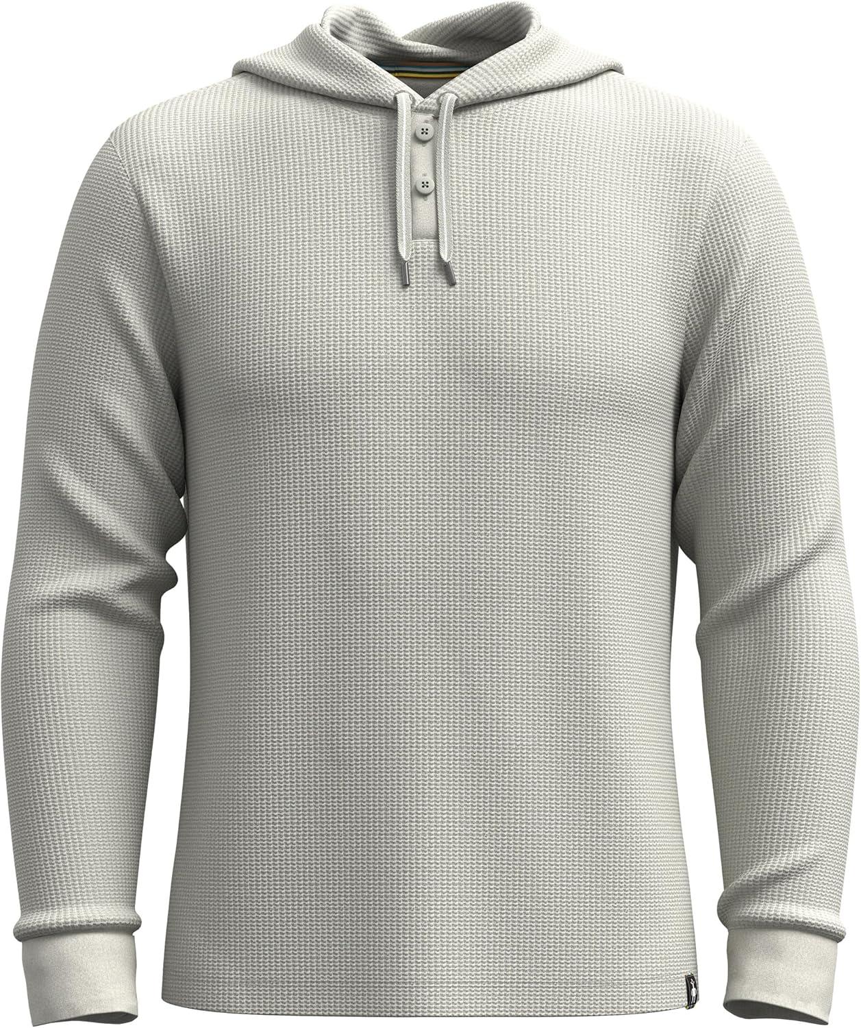 image:imageSmartwool mens Waffle Henley HoodieCharcoal