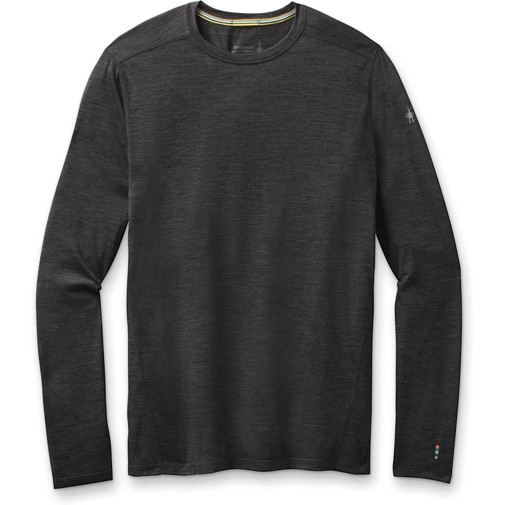 image:imageSmartWool Mens Classic AllSeason Merino Base Layer Long SleeveIron Heather