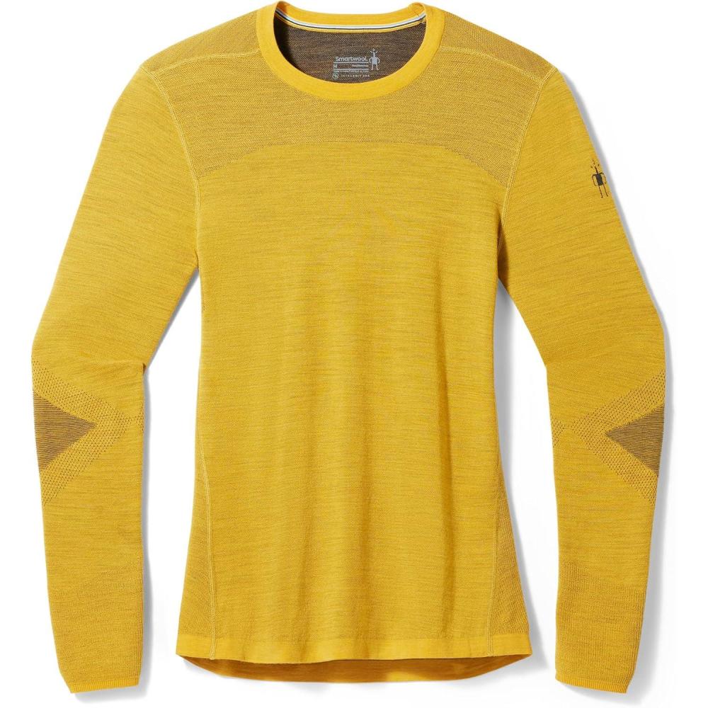 image:imageSmartWool Mens Intraknit Thermal Merino Base Layer CrewHoney Gold