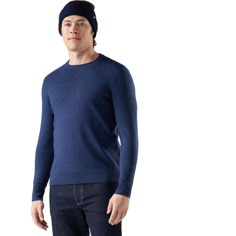 image:imageSmartWool Mens Sparwood Crew SweaterDeep NavyNightfall Blue
