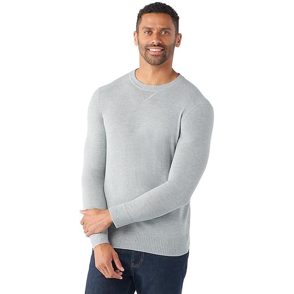 image:imageSmartWool Mens Sparwood Crew SweaterLight Gray Heather